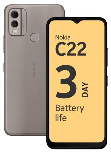 Nokia C22 | 3-Day Battery Life | 4GB RAM (2GB RAM + 2GB Virtual RAM) | 13 MP Dual Rear AI Camera with Night & Portrait Mode | IP52 | Sand - Triveni World