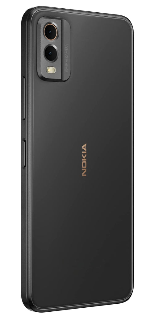 Nokia C32 with 50MP Dual Rear AI Camera | 3-Day Battery Life | Toughened Glass Back | 12GB RAM with Memory Extension (6GB RAM + 6GB Virtual RAM) | Android 13 | Charcoal - Triveni World