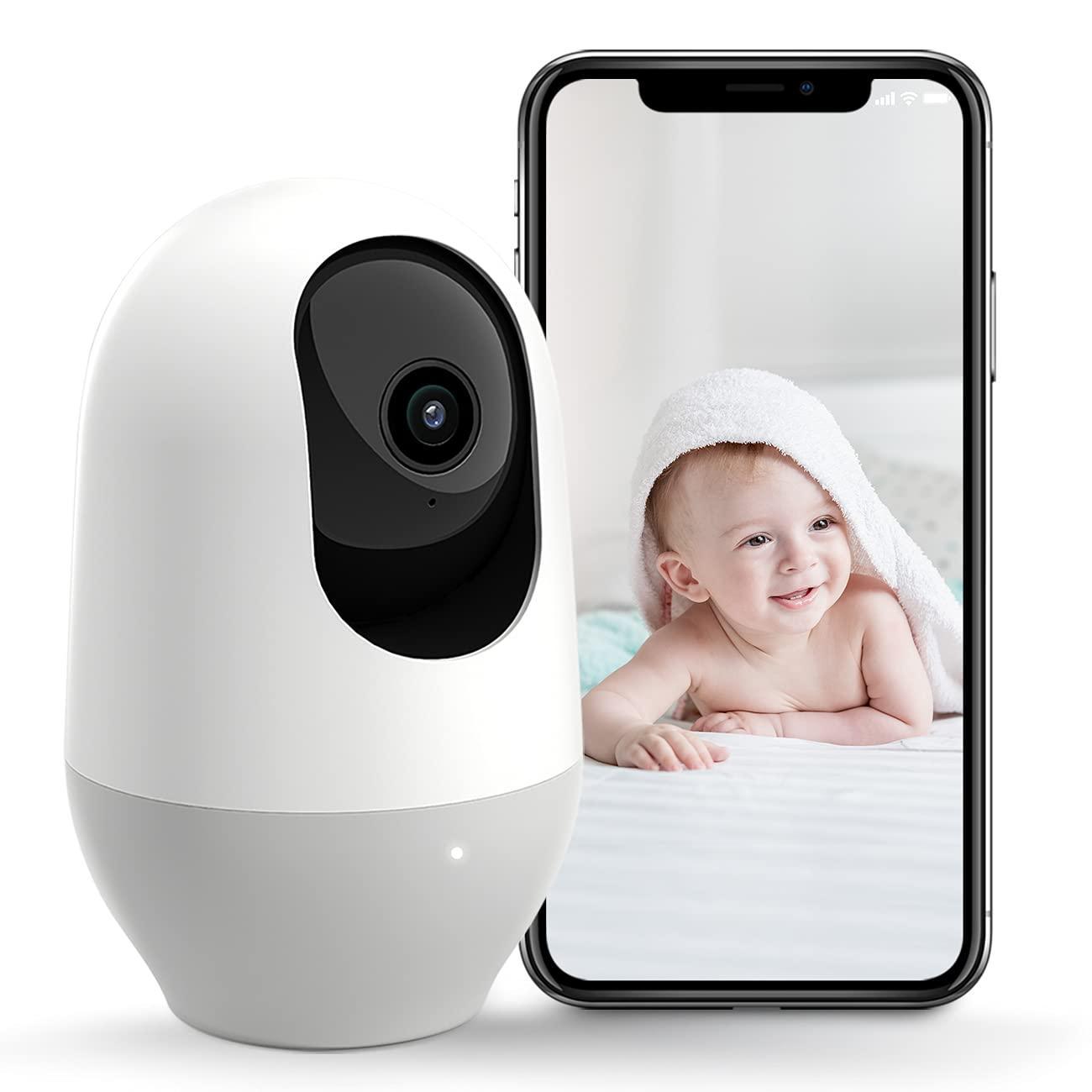 nooie Baby Monitor, 360 Degree Wireless IP Camera, 1080P Home Security Camera with WiFi, New Born Baby Camera, Super IR Night Vision, Work with Alexa, Two Way Audio, Motion & Sound Detection - Triveni World