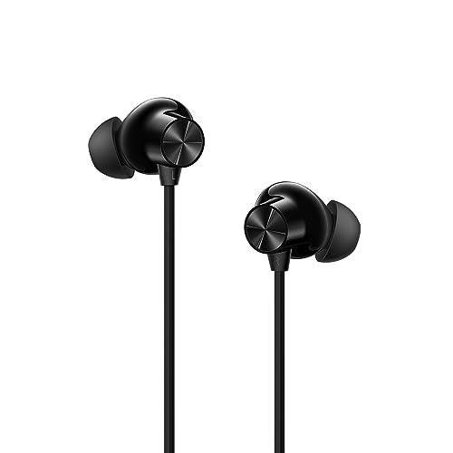 OnePlus Bullets Wireless Z2 ANC Bluetooth in Ear Earphones with Mic, 45dB Hybrid ANC, Bombastic Bass - 12.4 mm Drivers, 10 Mins Charge - 20 Hrs Music, 28 Hrs Battery (Black) - Triveni World