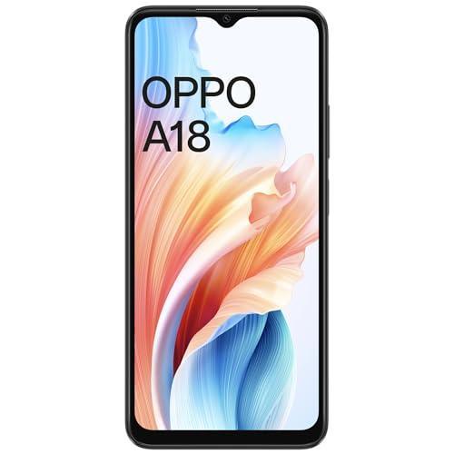 OPPO A18 (Glowing Black, 4GB RAM, 64GB Storage) | 6.56" HD 90Hz Waterdrop Display | 5000 mAh Battery with No Cost EMI/Additional Exchange Offers - Triveni World