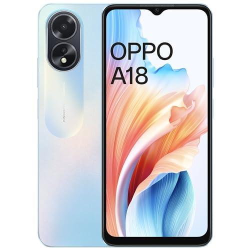 OPPO A18 (Glowing Blue, 4GB RAM, 64GB Storage) | 6.56" HD 90Hz Waterdrop Display | 5000 mAh Battery with No Cost EMI/Additional Exchange Offers - Triveni World