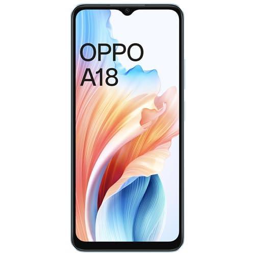 OPPO A18 (Glowing Blue, 4GB RAM, 64GB Storage) | 6.56" HD 90Hz Waterdrop Display | 5000 mAh Battery with No Cost EMI/Additional Exchange Offers - Triveni World