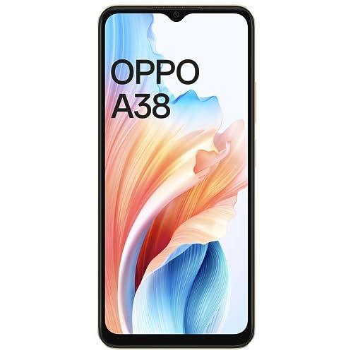 OPPO A38 (Glowing Gold, 4GB RAM, 128GB Storage) | 5000 mAh Battery and 33W SUPERVOOC | 6.56" HD 90Hz Waterdrop Display | 50MP Rear AI Camera with No Cost EMI/Additional Exchange Offers - Triveni World