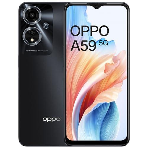 OPPO A59 5G (Starry Black, 4GB RAM, 128GB Storage) | 5000 mAh Battery with 33W SUPERVOOC Charger | 6.56" HD+ 90Hz Display | with No Cost EMI/Additional Exchange Offers - Triveni World