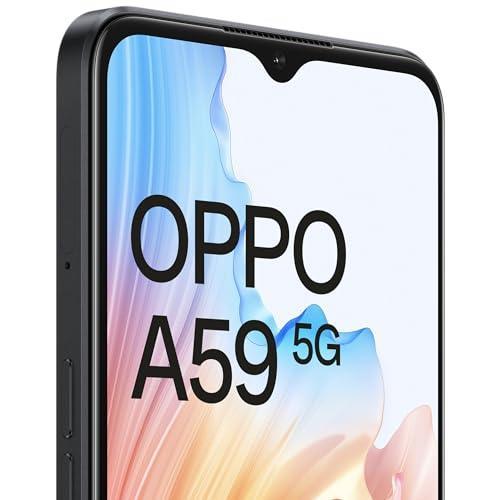 OPPO A59 5G (Starry Black, 6GB RAM, 128GB Storage) | 5000 mAh Battery with 33W SUPERVOOC Charger | 6.56" HD+ 90Hz Display | with No Cost EMI/Additional Exchange Offers - Triveni World