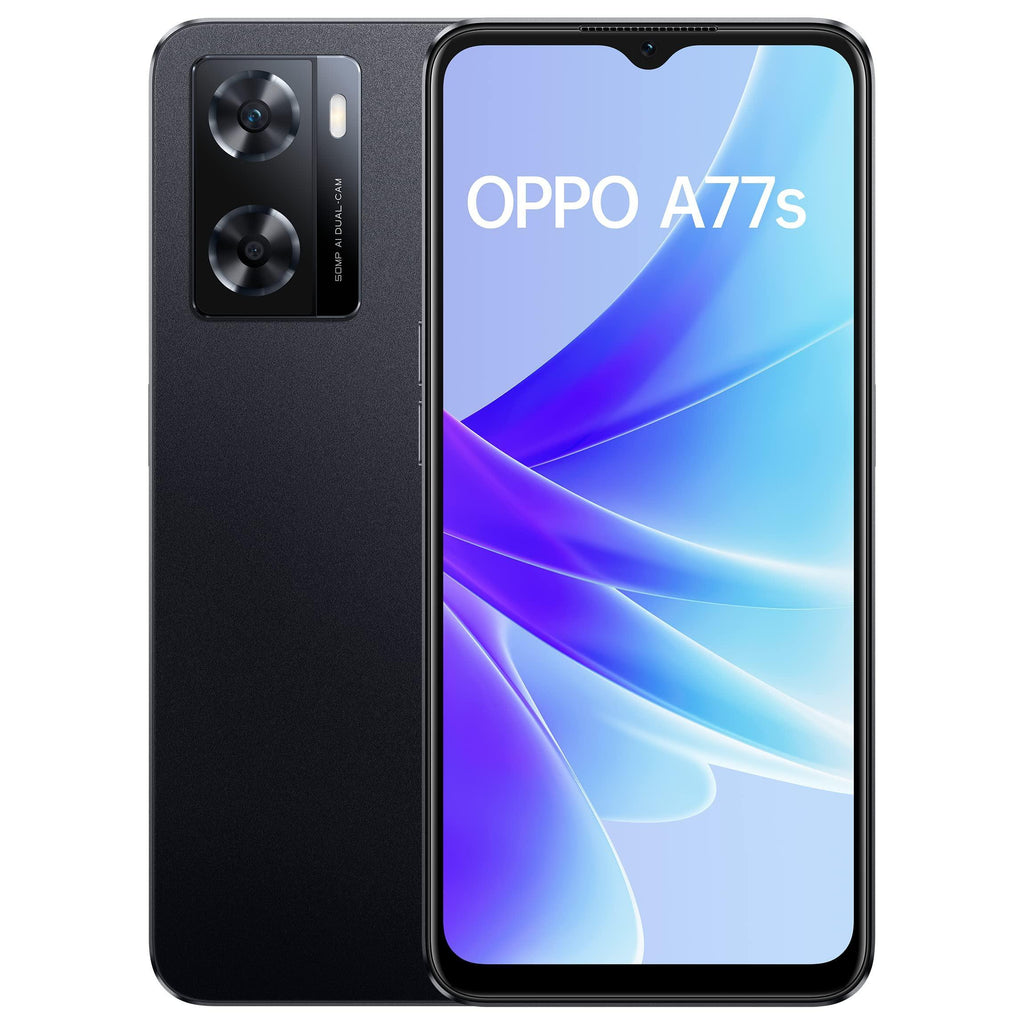 Oppo A77s (Starry Black, 8GB RAM, 128 Storage) with No Cost EMI/Additional Exchange Offers - Triveni World