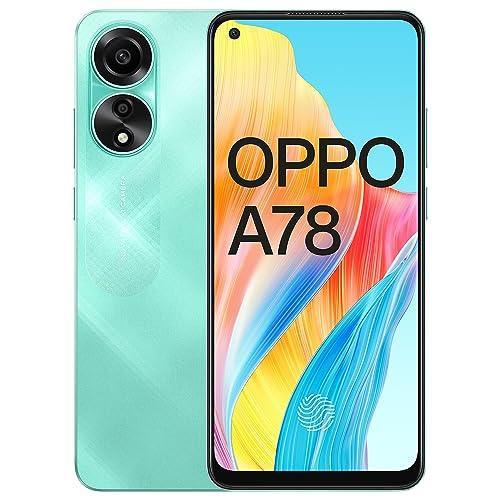 Oppo A78 (Aqua Green, 8GB RAM, 128GB Storage) | 6.4" FHD+ AMOLED 90Hz Punch Hole Display | 5000 mAh Battery and 67W SUPERVOOC with No Cost EMI/Additional Exchange Offers - Triveni World