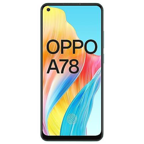 Oppo A78 (Aqua Green, 8GB RAM, 128GB Storage) | 6.4" FHD+ AMOLED 90Hz Punch Hole Display | 5000 mAh Battery and 67W SUPERVOOC with No Cost EMI/Additional Exchange Offers - Triveni World