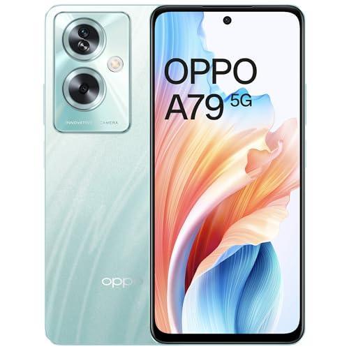 Oppo A79 5G (Glowing Green, 8GB RAM, 128GB Storage) | 5000 mAh Battery with 33W SUPERVOOC Charger | 50MP AI Rear Camera | 6.72" FHD+ 90Hz Display | with No Cost EMI/Additional Exchange Offers - Triveni World