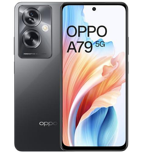 Oppo A79 5G (Mystery Black, 8GB RAM, 128GB Storage) | 5000 mAh Battery with 33W SUPERVOOC Charger | 50MP AI Rear Camera | 6.72" FHD+ 90Hz Display | with No Cost EMI/Additional Exchange Offers - Triveni World