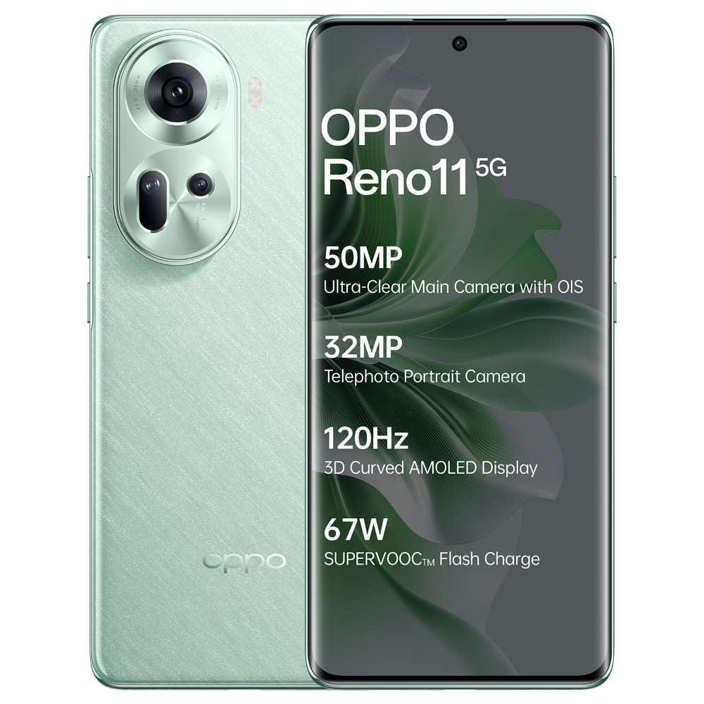 Oppo Reno 11 5G (Wave Green,128 GB) (8 GB RAM) - Triveni World