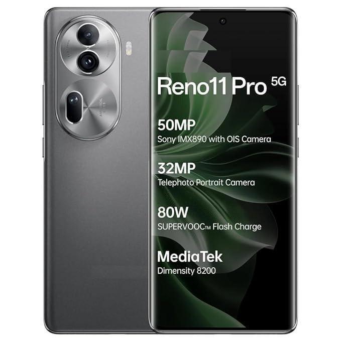 Oppo Reno 11 Pro 5G (Rock Grey, 12GB RAM+ 256GB Storage) - Triveni World