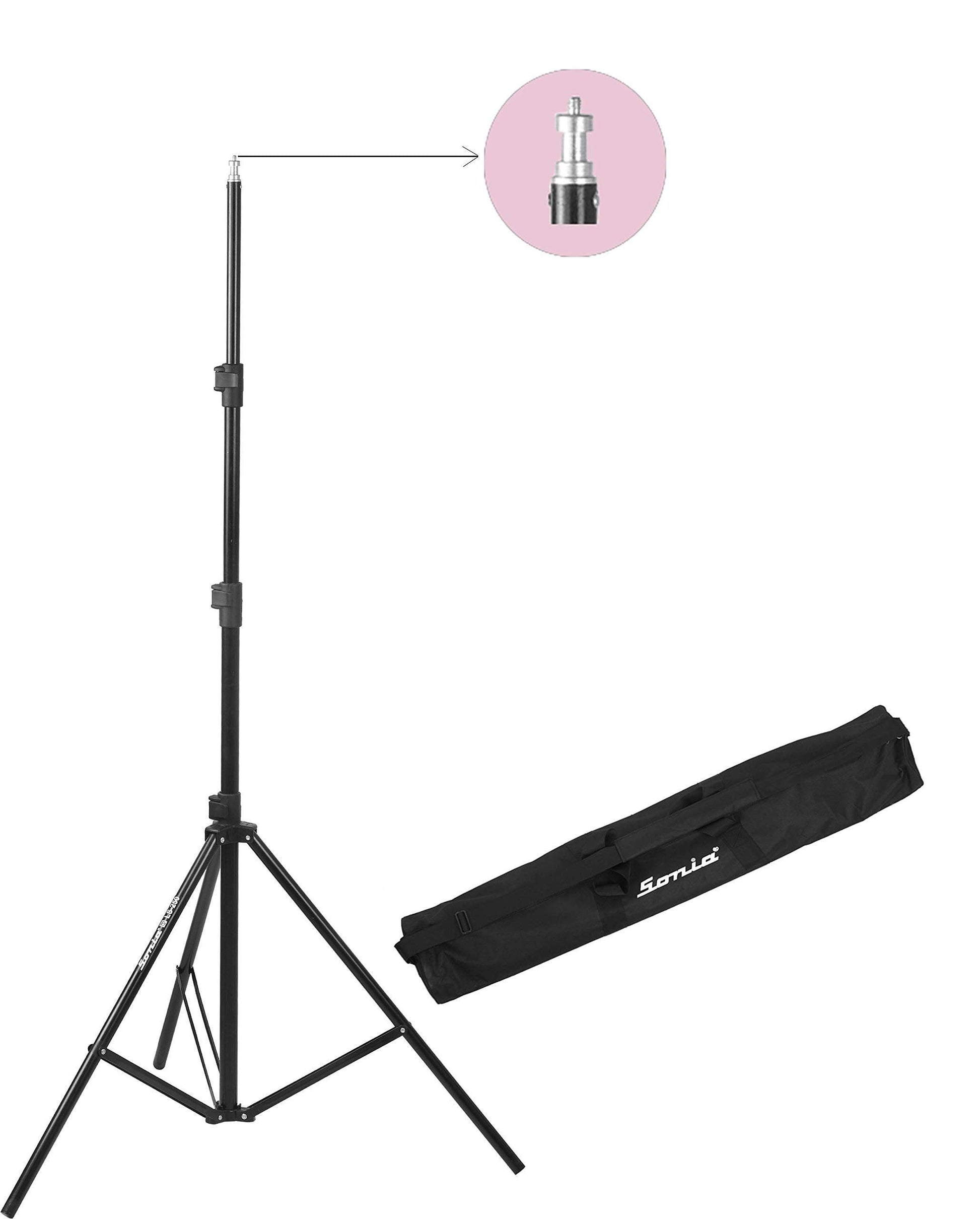 Osaka Bi-Color Dimmable LED Video Light OS 576 Slim 1 Pc Combo kit for All DSLR Camera Video Cameras & Youtube video shooting; 1 AC/DC Adapter; 1 Light Stand 9 Feet; 1 Stand Bag; 1 LED light Carry bag - Triveni World