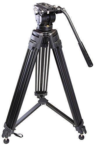 Osaka Pro 650 Plus Heavy Duty Universal Video DSLR Camera Tripod (7 Feet) with Hydraulic Head & Carry Case for Professional Video Cameras (Load Capacity 15 kg) - Triveni World