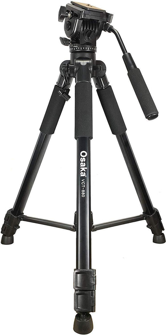 Osaka VCT880 Camera Tripod with Bag for Digital SLR & Video Cameras Load Capacity 5000 Grams - Triveni World