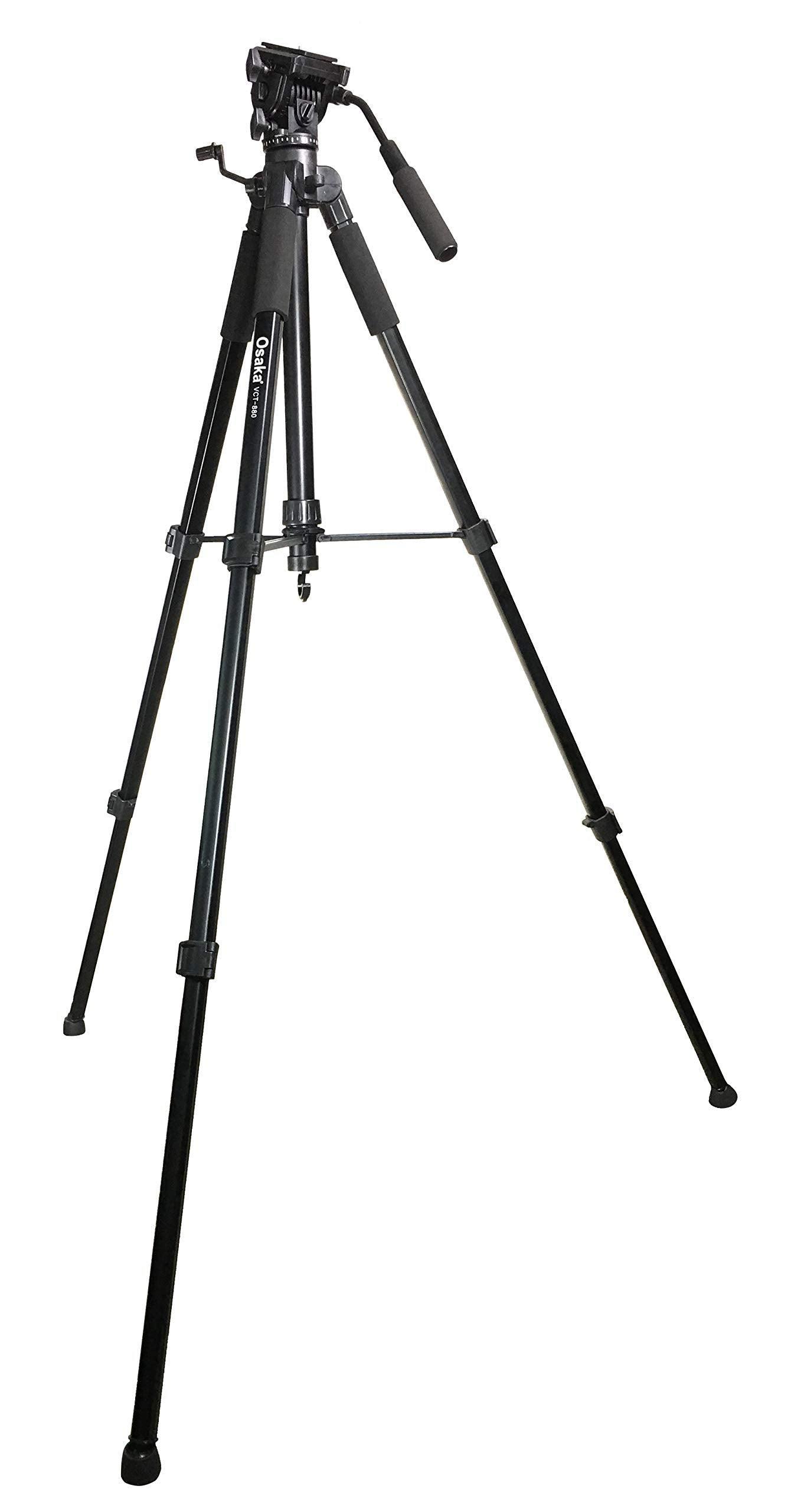 Osaka VCT880 Camera Tripod with Bag for Digital SLR & Video Cameras Load Capacity 5000 Grams - Triveni World