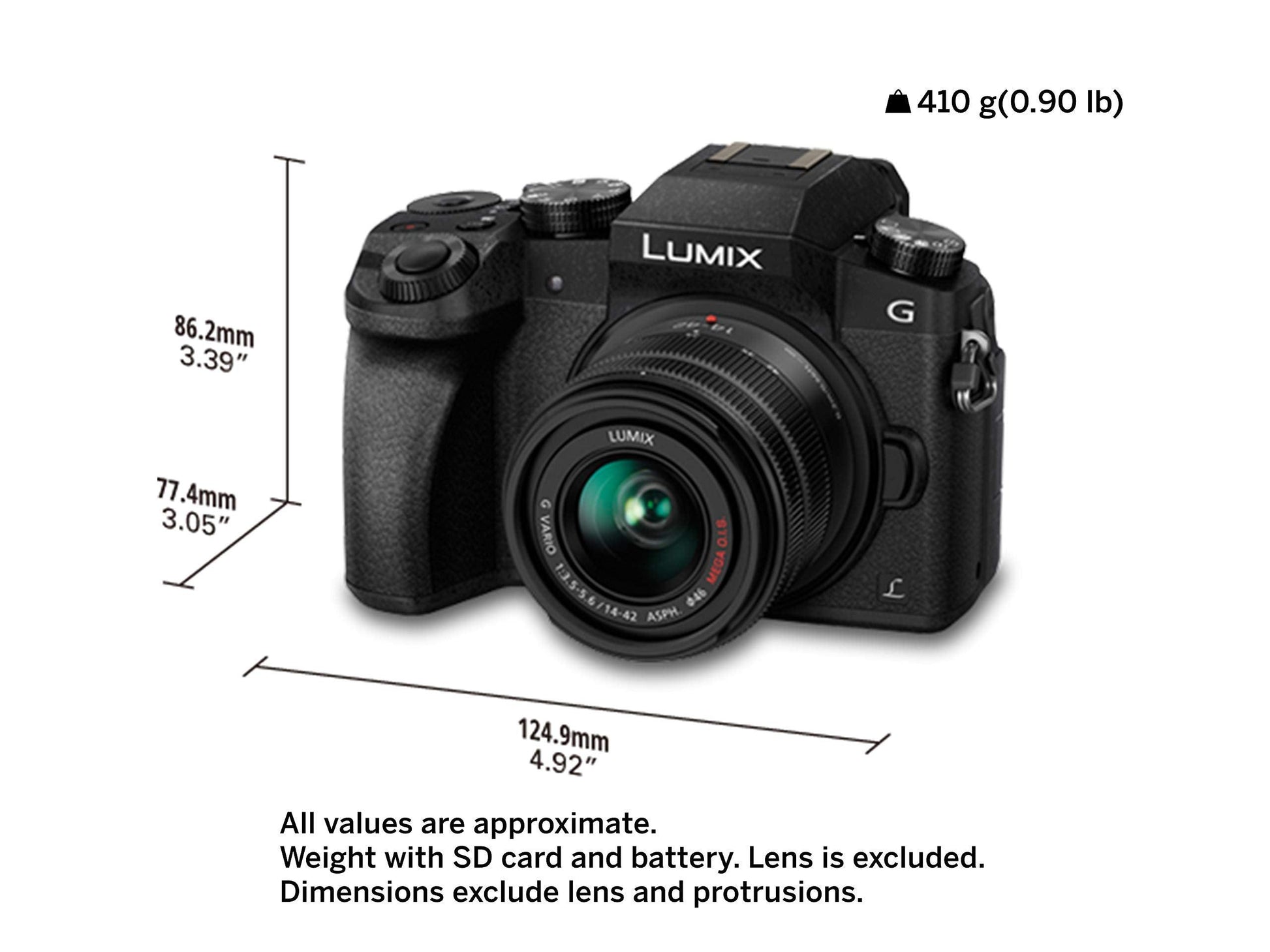 Panasonic LUMIX G7 16.00 MP 4K Mirrorless Interchangeable Lens Camera Kit with 14-42 mm Lens (Black) with 3x Optical Zoom - Triveni World