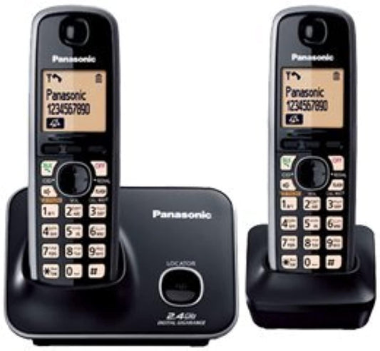 Panasonic Single Line 2.4GHz KX-TG3712SXB Digital Cordless Telephone (Black) - Triveni World