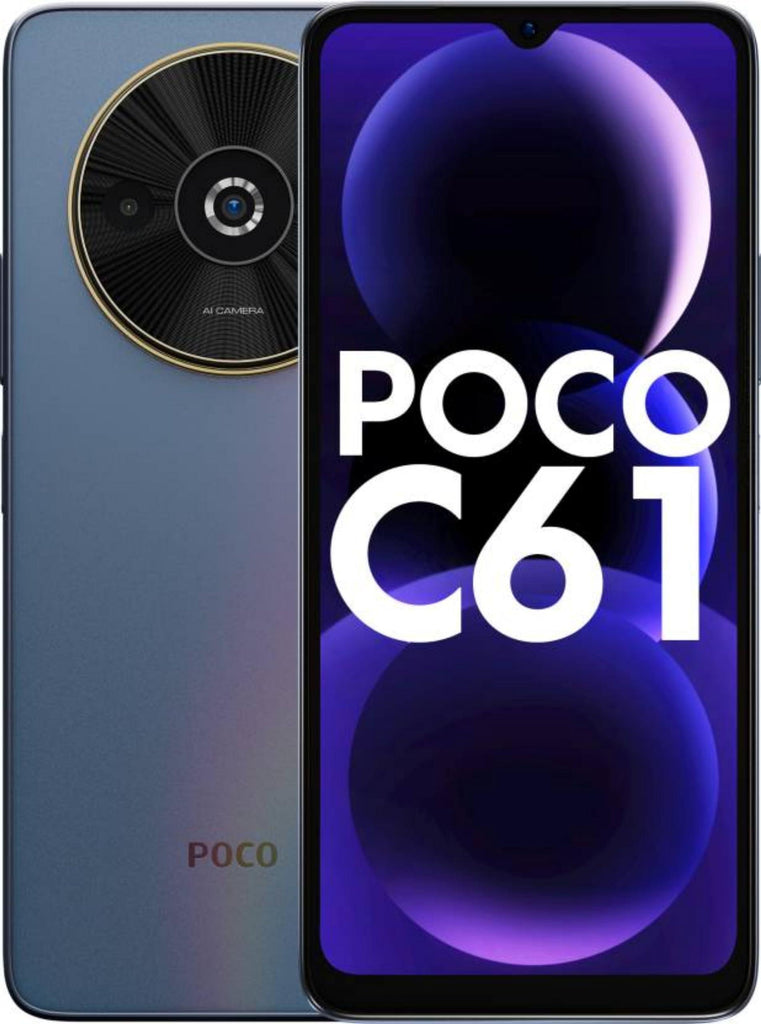 POCO C61 (Blue, 6GB RAM, 128GB Storage) - Triveni World