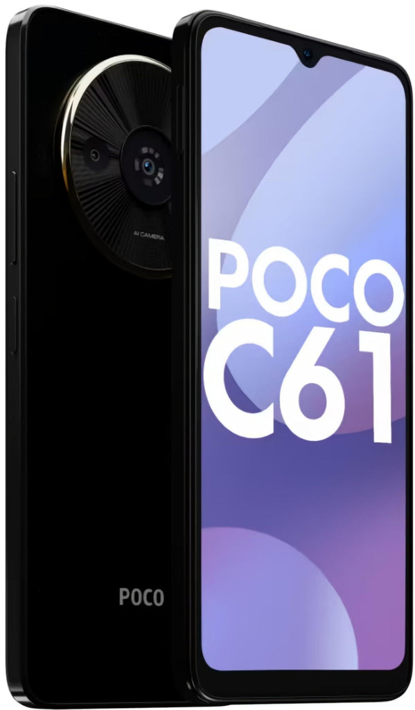 POCO C61 (Diamond Dust Black, 4GB RAM, 64GB Storage) - Triveni World