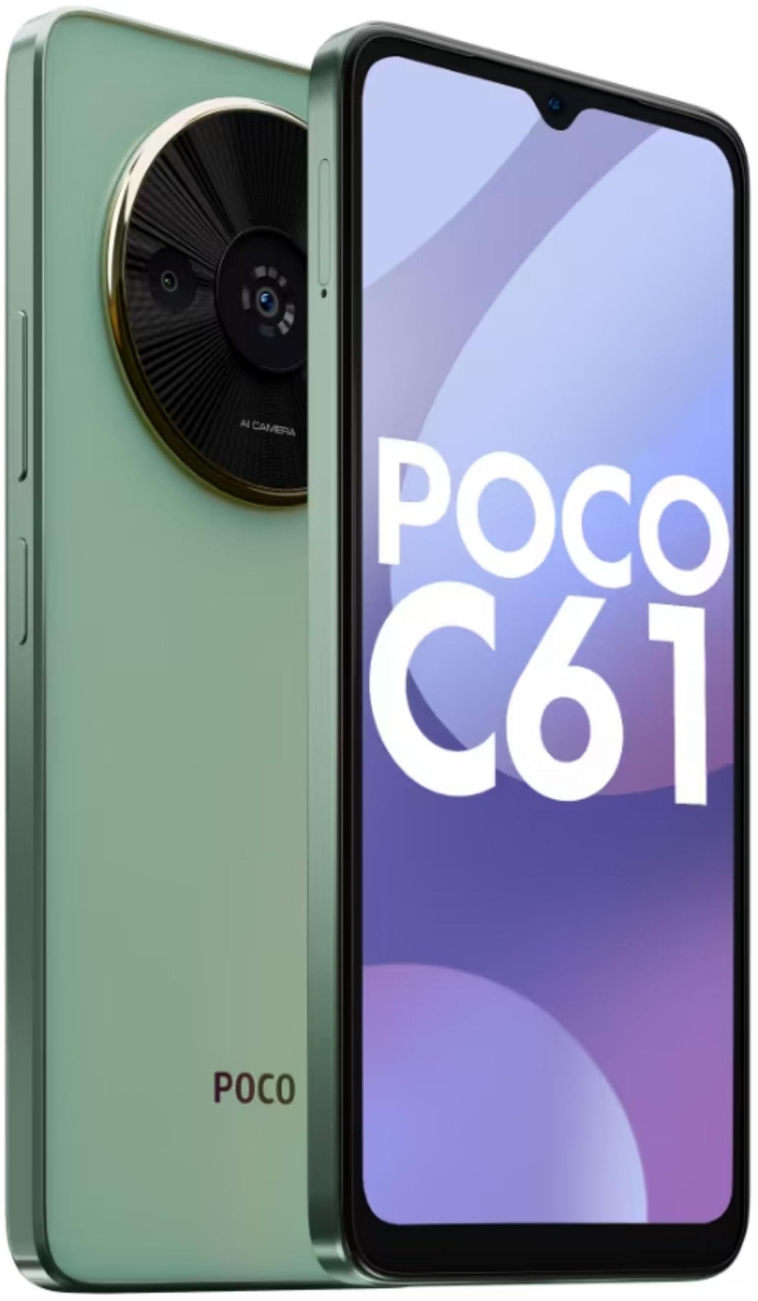 POCO C61 (Mystical Green, 4GB RAM, 64GB Storage) - Triveni World