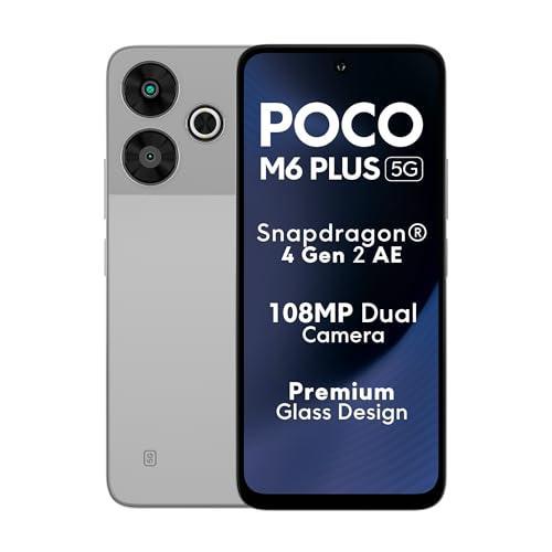 POCO M6 Plus 5G Ice Silver 6GB RAM 128GB ROM - Triveni World