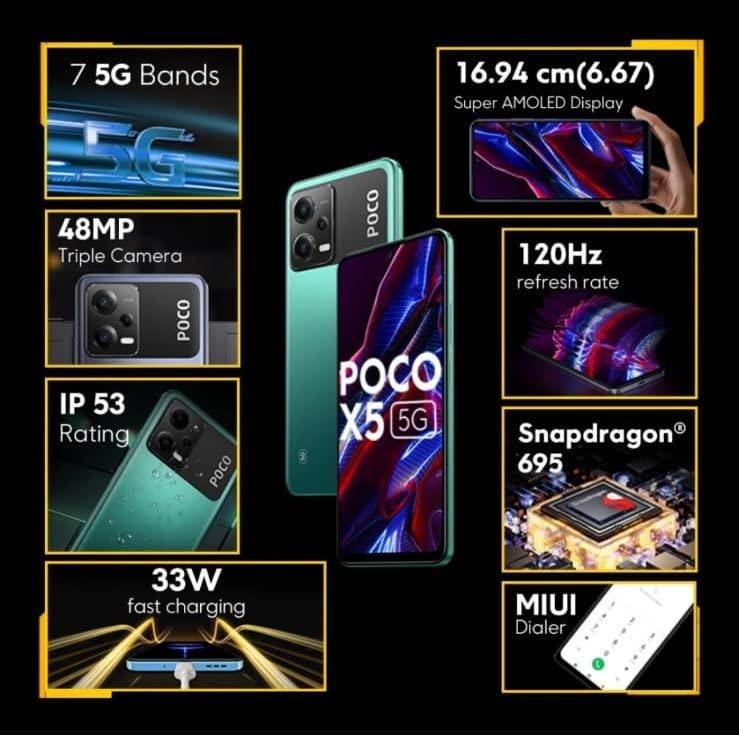 Poco X5 5G (Supernova Green, 256 GB) (8 GB RAM) - Triveni World