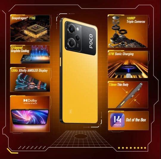 POCO X5 Pro 5G (Yellow, 128 GB) (6 GB RAM) - Triveni World