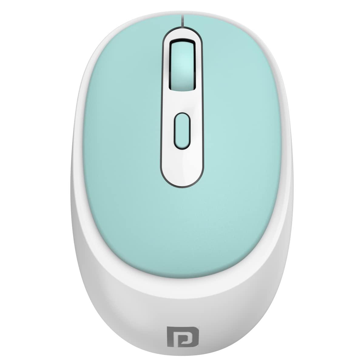 Portronics Toad 27 Wireless Mouse, Silent Buttons, 2.4 GHz with USB Nano Dongle for PC/Mac/Laptop, Auto Power saving Mode, Adjustable DPI Button(Green) - Triveni World