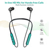 pTron Tangent Duo Bluetooth 5.2 Wireless in Ear Headphones, 13mm Driver, Deep Bass, HD Calls, Fast Charging Type-C Neckband, Dual Pairing, Voice Assistant & IPX4 Water Resistant (Black/Green) - Triveni World