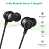 pTron Tangent Duo Bluetooth 5.2 Wireless in Ear Headphones, 13mm Driver, Deep Bass, HD Calls, Fast Charging Type-C Neckband, Dual Pairing, Voice Assistant & IPX4 Water Resistant (Black/Green) - Triveni World