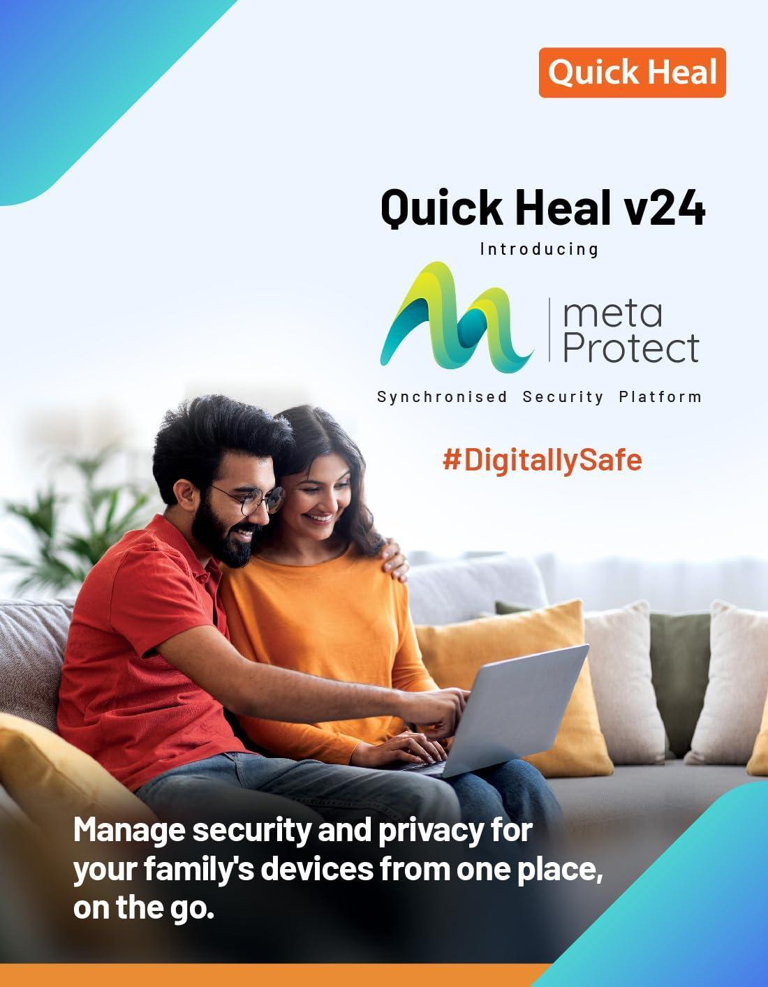 Quick Heal | Antivirus Pro Latest Version | 1 User | 1 Year (Physical Box) - Triveni World