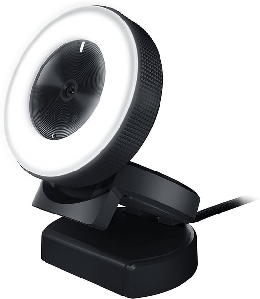 Razer Kiyo Streaming Webcam: 1080p 30 FPS / 720p 60 FPS - Ring Light w/Adjustable Brightness - Built-in Microphone - Advanced Autofocus, Black - RZ19-02320100-R3M1, 3 x Optical Zoom - Triveni World