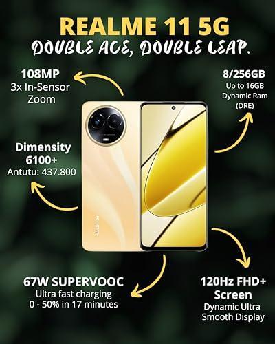 realme 11 5G (8GB RAM, 128GB Storage, Glory Gold) - Triveni World