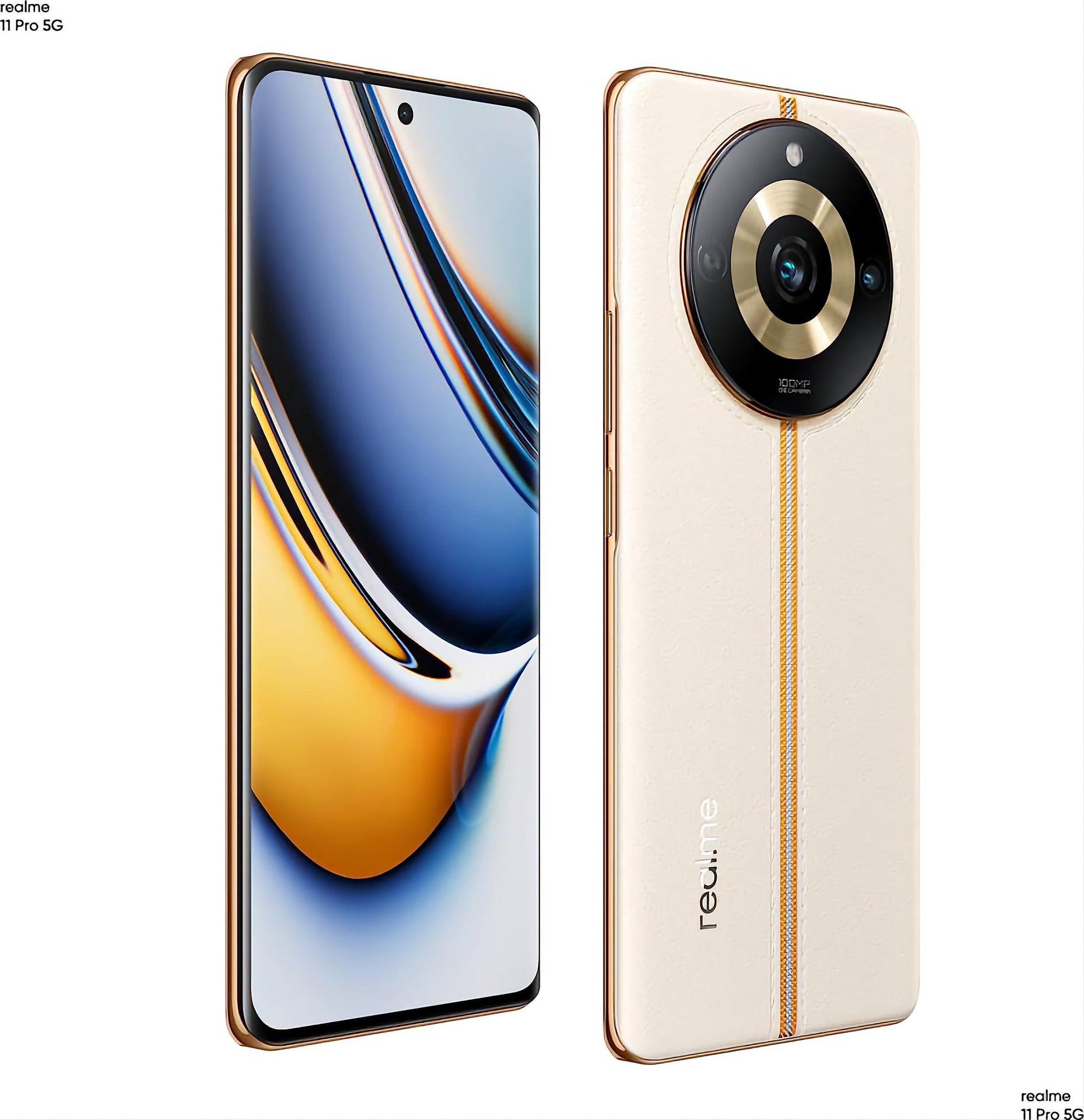 realme 11 Pro 5G (Sunrise Beige, 8GB RAM, 128GB Storage) | 120 Hz Curved Display | 100MP Prolight Camera | 7050 5G Dimensity | 67W SUPERVOOC | 12GB Dynamic RAM | Premier Vegan Leather Finish Design - Triveni World