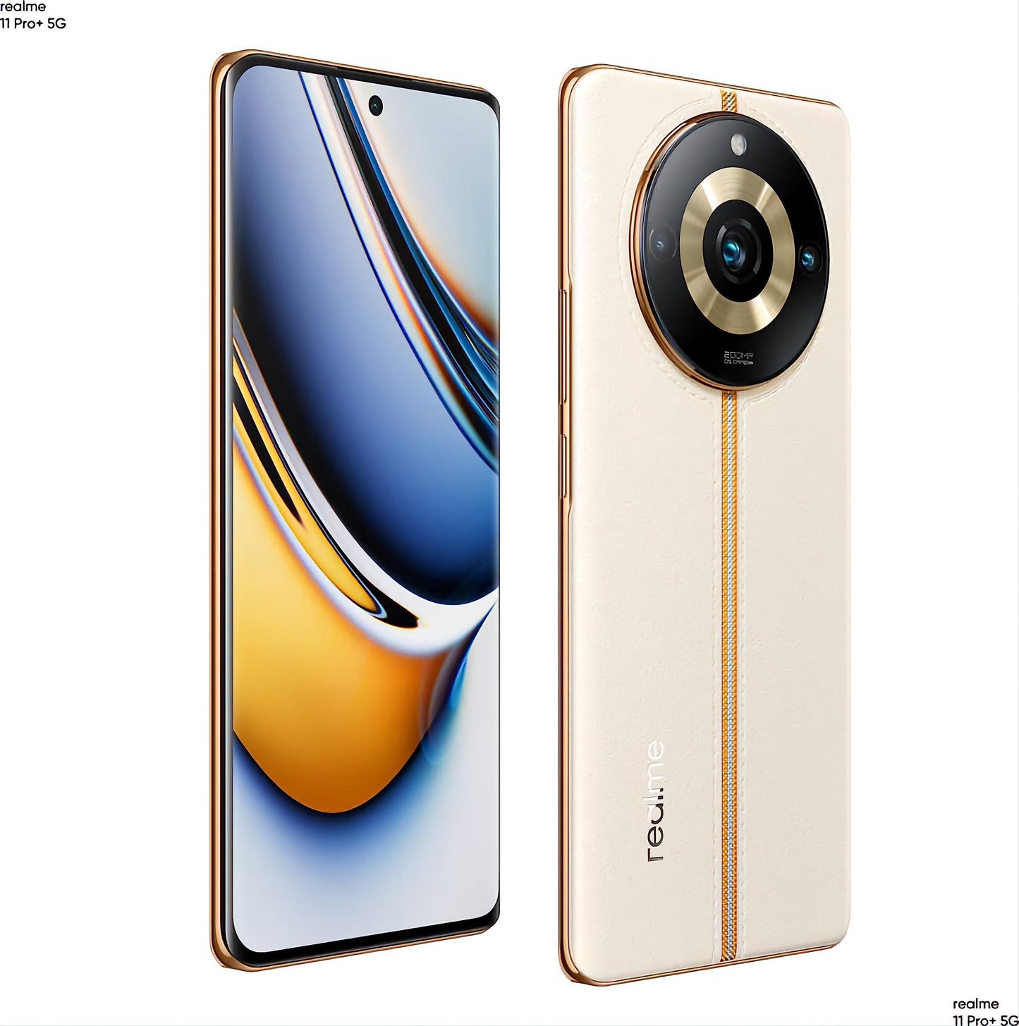 realme 11 Pro+ 5G (Sunrise Beige, 8GB RAM, 256GB Storage) | 120 Hz Curved Display | 200MP Prolight Camera | 7050 5G Dimensity | 100W SUPERVOOC | 12GB Dynamic RAM | Premier Vegan Leather Finish Design - Triveni World