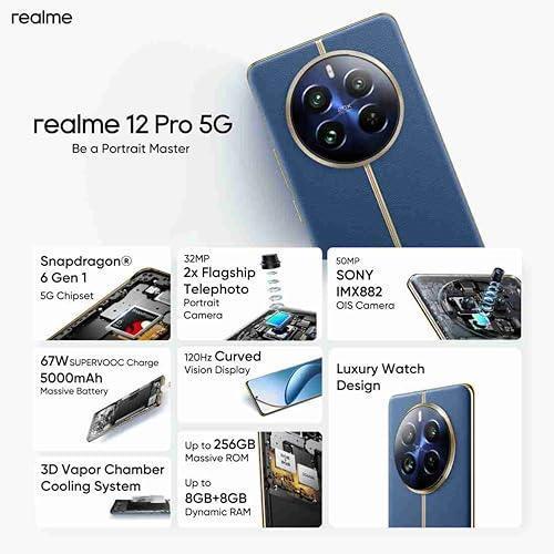 realme 12 Pro 5G (Submarine Blue, 8GB RAM 256 GB Storage) - Triveni World