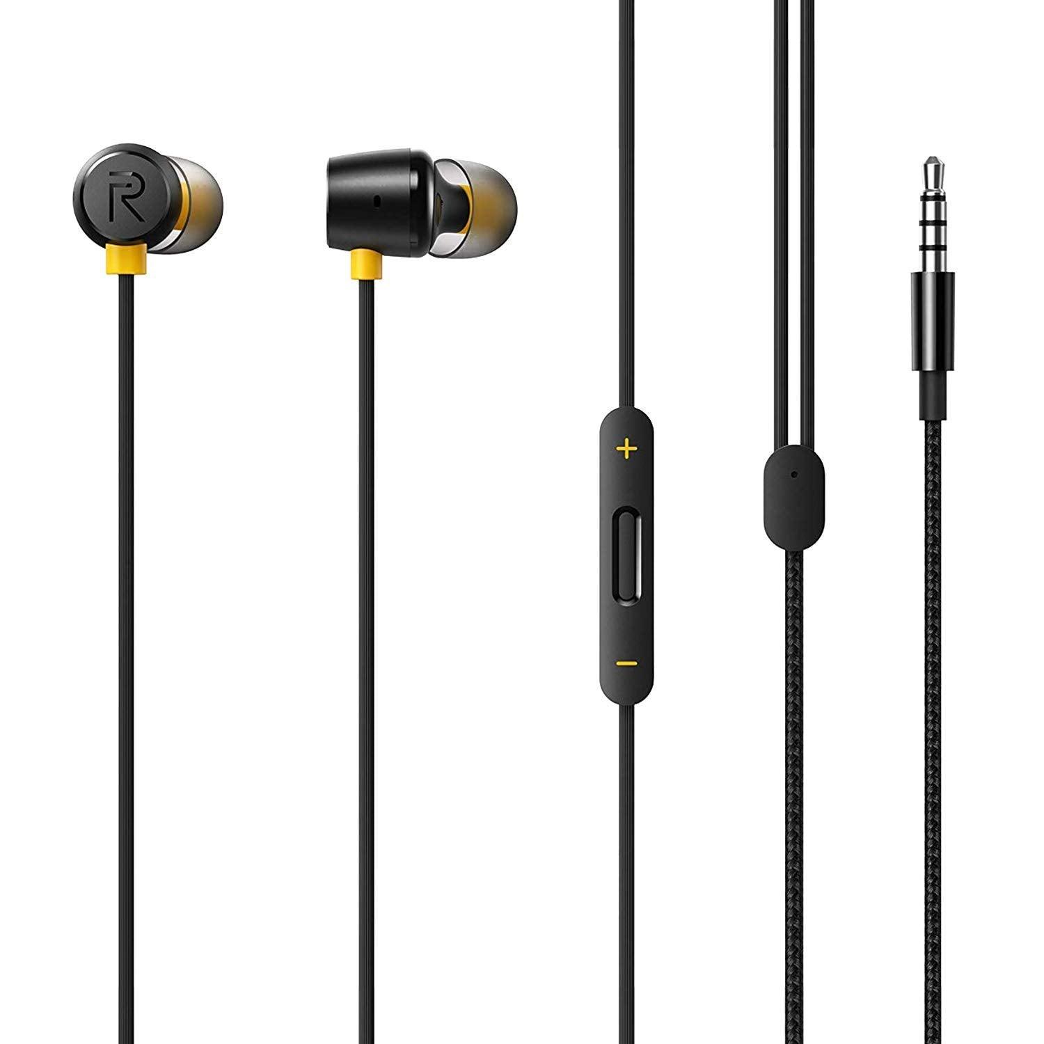 realme Buds 2 Wired in Ear Earphones with Mic (Black) - Triveni World