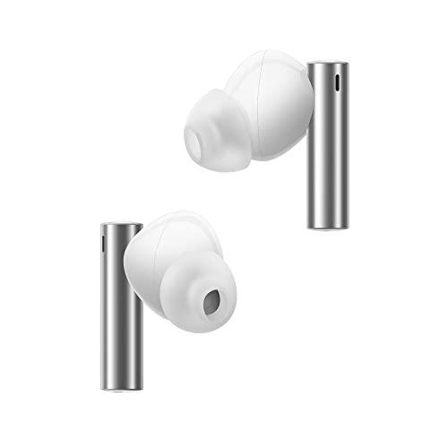 realme Buds Air 3 True Wireless in-Ear Earbuds with 42dB Active Noise Cancellation (ANC), Dual Device Pairing and 30 hrs Playtime with Fast Charging (Galaxy White) - Triveni World