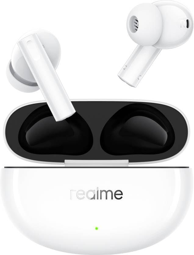 realme Buds Air 5 Truly Wireless in-Ear Earbuds with 50dB ANC, 12.4mm Mega Titanized Dynamic Bass Driver, Upto 38Hrs Battery with Fast Charging & 45ms Ultra-Low Latency for Gaming (Arctic White) - Triveni World