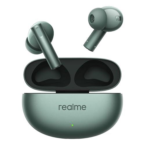 realme Buds Air 6 Tws in Ear Earbuds with 12.4 Mm Deep Bass Driver, 40 Hours Play Time, Fast Charge,50 Db Anc,Lhdc 5.0, 55 Ms Low Latency, Ip55 Dust & Water Resistant, Bluetooth V5.3 (Forrest Green) - Triveni World