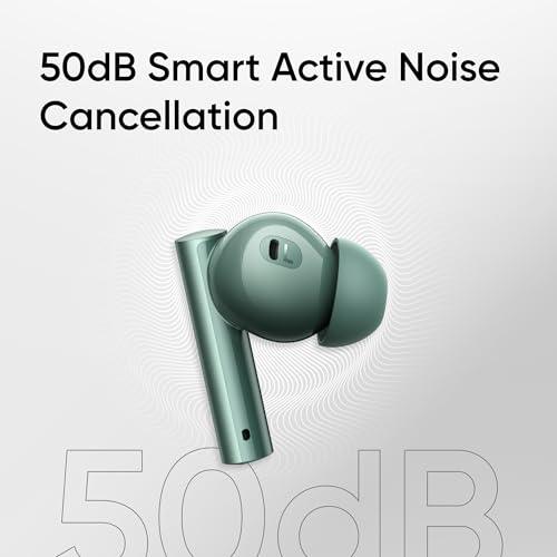 realme Buds Air 6 Tws in Ear Earbuds with 12.4 Mm Deep Bass Driver, 40 Hours Play Time, Fast Charge,50 Db Anc,Lhdc 5.0, 55 Ms Low Latency, Ip55 Dust & Water Resistant, Bluetooth V5.3 (Forrest Green) - Triveni World