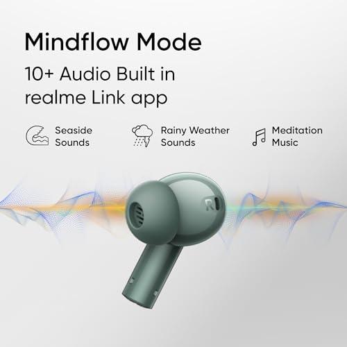 realme Buds Air 6 Tws in Ear Earbuds with 12.4 Mm Deep Bass Driver, 40 Hours Play Time, Fast Charge,50 Db Anc,Lhdc 5.0, 55 Ms Low Latency, Ip55 Dust & Water Resistant, Bluetooth V5.3 (Forrest Green) - Triveni World