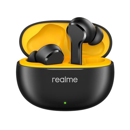 realme Buds T110 with Ai Enc for Calls, Upto 38 Hours of Playback and Fast Charging Bluetooth in Ear Headset (Punk Black, True Wireless) - Triveni World