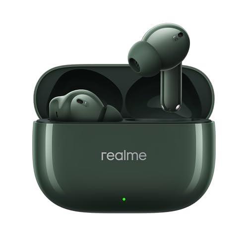 realme Buds T300 Truly Wireless in-Ear Earbuds with 30dB ANC, 360° Spatial Audio Effect, 12.4mm Dynamic Bass Boost Driver with Dolby Atmos Support, Upto 40Hrs Battery and Fast Charging (Dome Green) - Triveni World