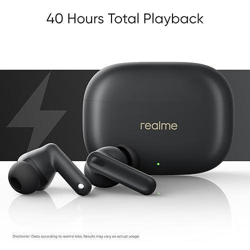 realme Buds T300 Truly Wireless in-Ear Earbuds with 30dB ANC, 360° Spatial Audio Effect, 12.4mm Dynamic Bass Boost Driver with Dolby Atmos Support, Upto 40Hrs Battery and Fast Charging (Youth White) - Triveni World