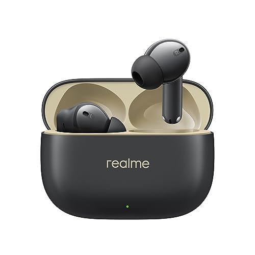 realme Buds T300 TWS Earbuds with 40H Play time,30dB ANC, 360° Spatial Audio with Dolby Atmos, 12.4 mm Dynamic Bass Boost Driver, IP55 Water & Dust Resistant, BT v5.3 (Stylish Black) - Triveni World