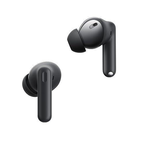 realme Buds T300 TWS Earbuds with 40H Play time,30dB ANC, 360° Spatial Audio with Dolby Atmos, 12.4 mm Dynamic Bass Boost Driver, IP55 Water & Dust Resistant, BT v5.3 (Stylish Black) - Triveni World