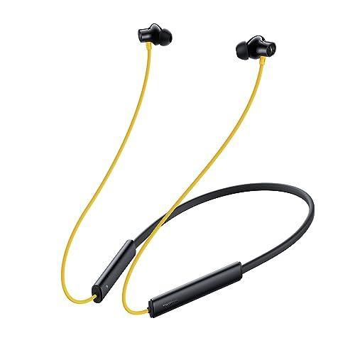 realme Buds Wireless 3 in-Ear Bluetooth Headphones,30dB ANC, Spatial Audio,13.6mm Dynamic Bass Driver,Upto 40 Hours Playback, Fast Charging, 45ms Low Latency for Gaming,Dual Device Connection (Yellow) - Triveni World